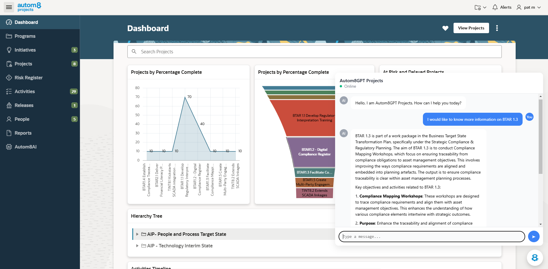 Autom8Projects Dashboard Preview 2
